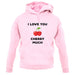 I Love You Cherry Much unisex hoodie