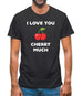 I Love You Cherry Much Mens T-Shirt