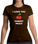 I Love You Cherry Much Womens T-Shirt