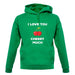 I Love You Cherry Much unisex hoodie