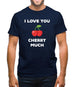 I Love You Cherry Much Mens T-Shirt