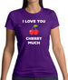 I Love You Cherry Much Womens T-Shirt