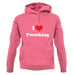 I Love Twerking unisex hoodie