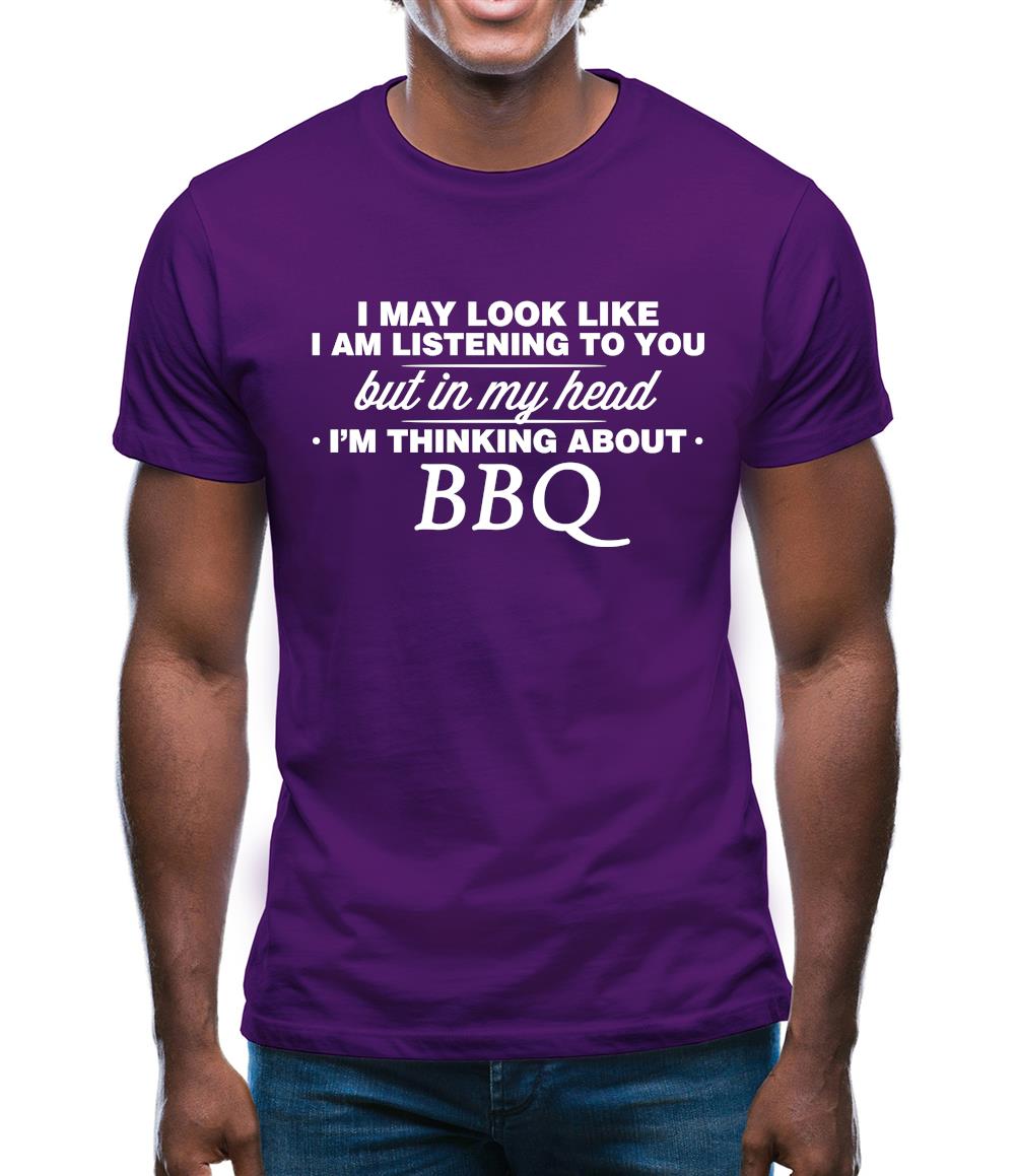 In My Head I'm Bbq Mens T-Shirt