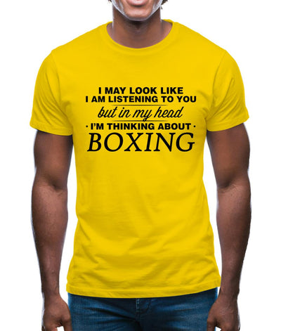 In My Head I'm Boxing Mens T-Shirt