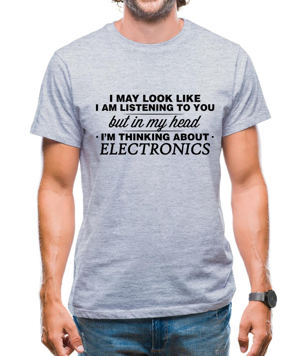 In My Head I'm Electronics Mens T-Shirt