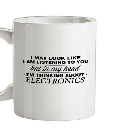 In My Head I'm Electronics Ceramic Mug