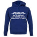 In My Head I'm Flag Football unisex hoodie