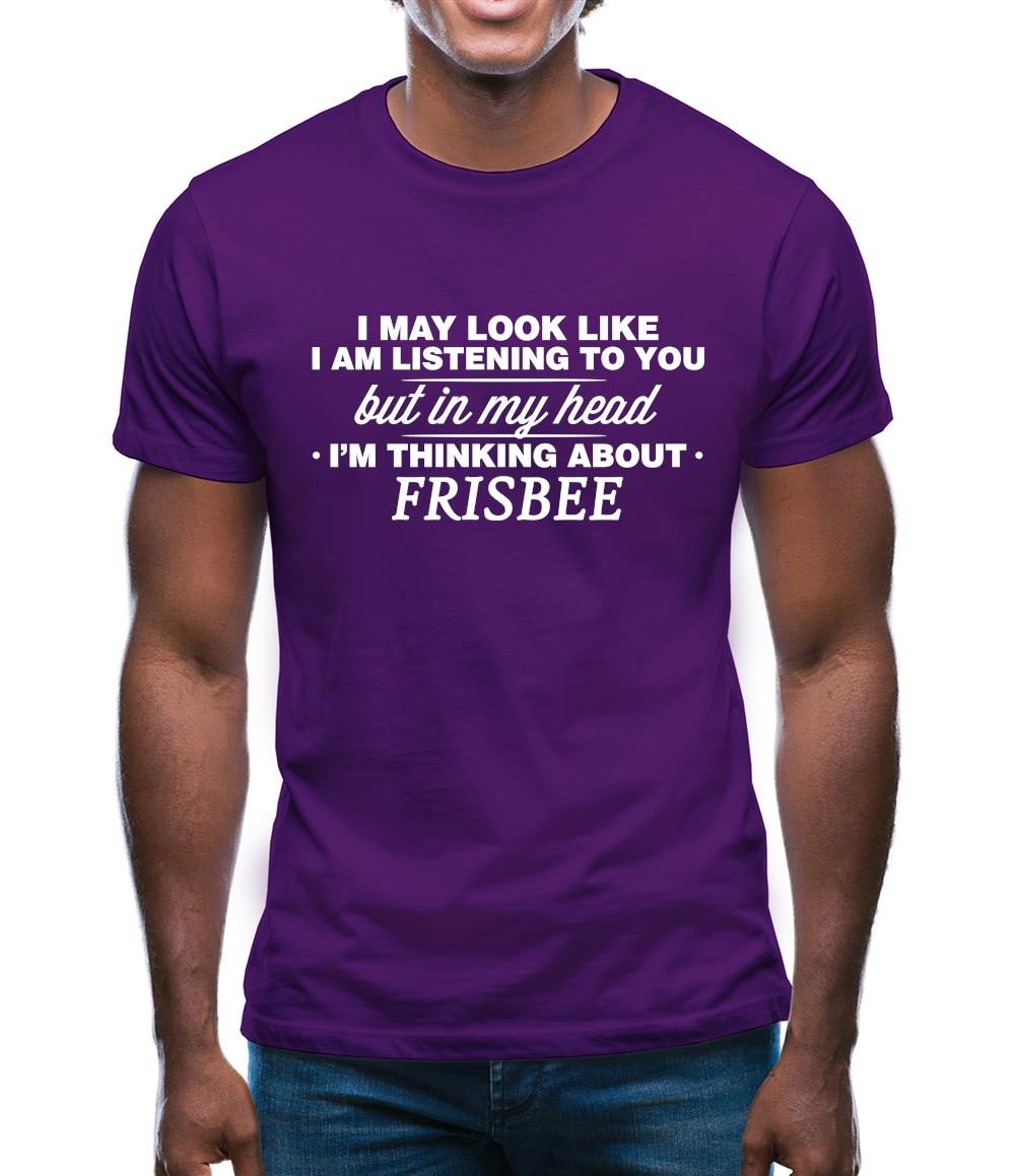 In My Head I'm Frisbee Mens T-Shirt