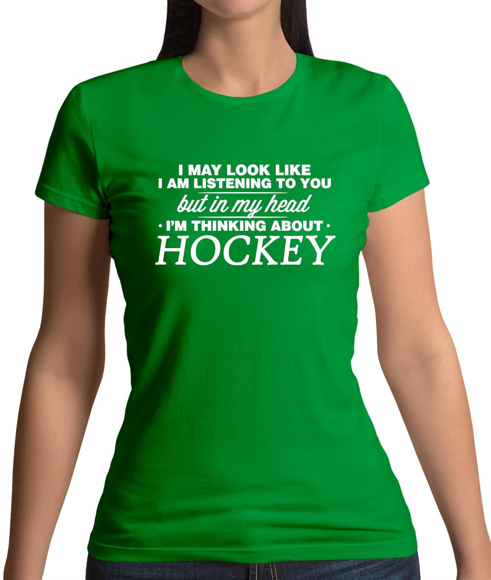 In My Head I'm Hockey Womens T-Shirt