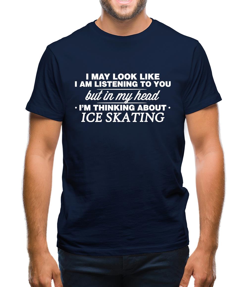 In My Head I'm Ice Skating Mens T-Shirt