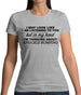 In My Head I'm Knuckle Bumping Womens T-Shirt