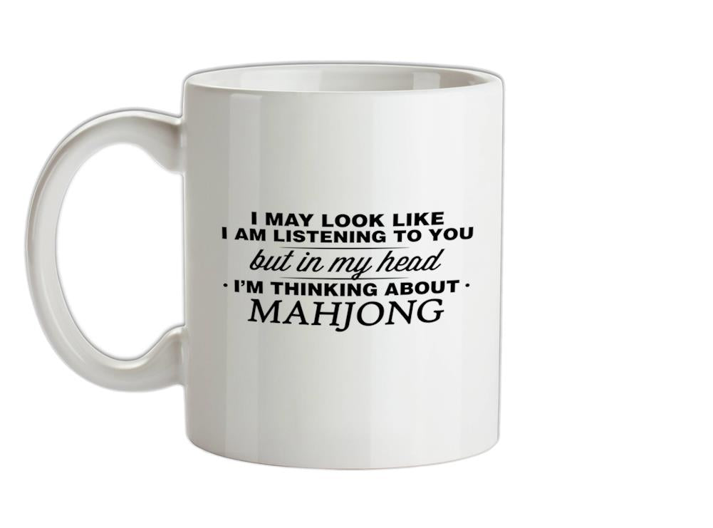 In My Head I'm Mahjong Ceramic Mug