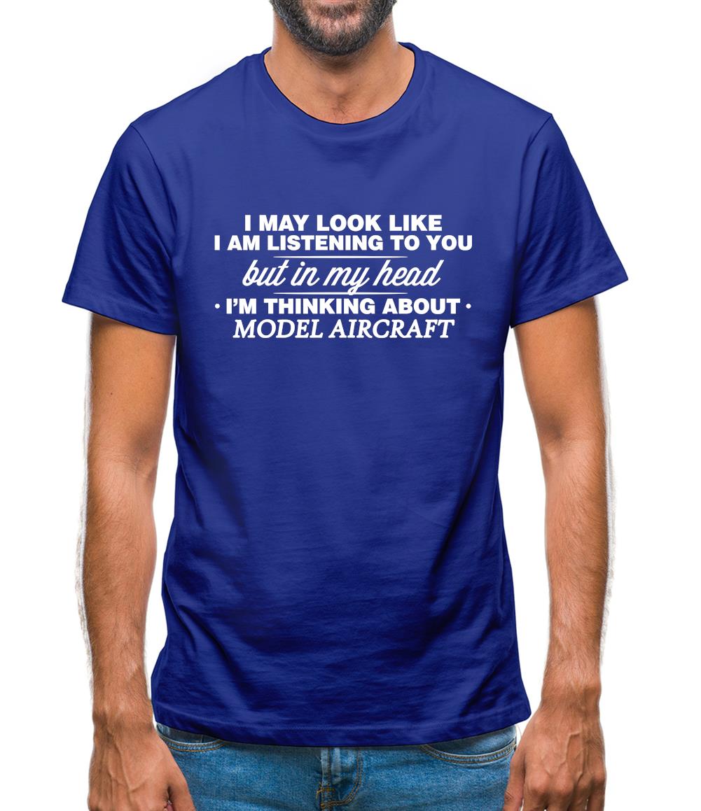 In My Head I'm Model Aircraft Mens T-Shirt