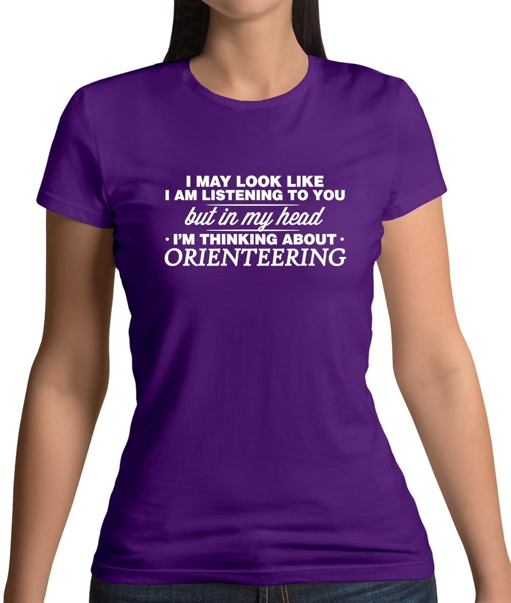 In My Head I'm Orienteering Womens T-Shirt