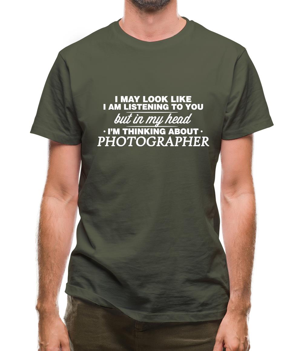 In My Head I'm Photographer Mens T-Shirt