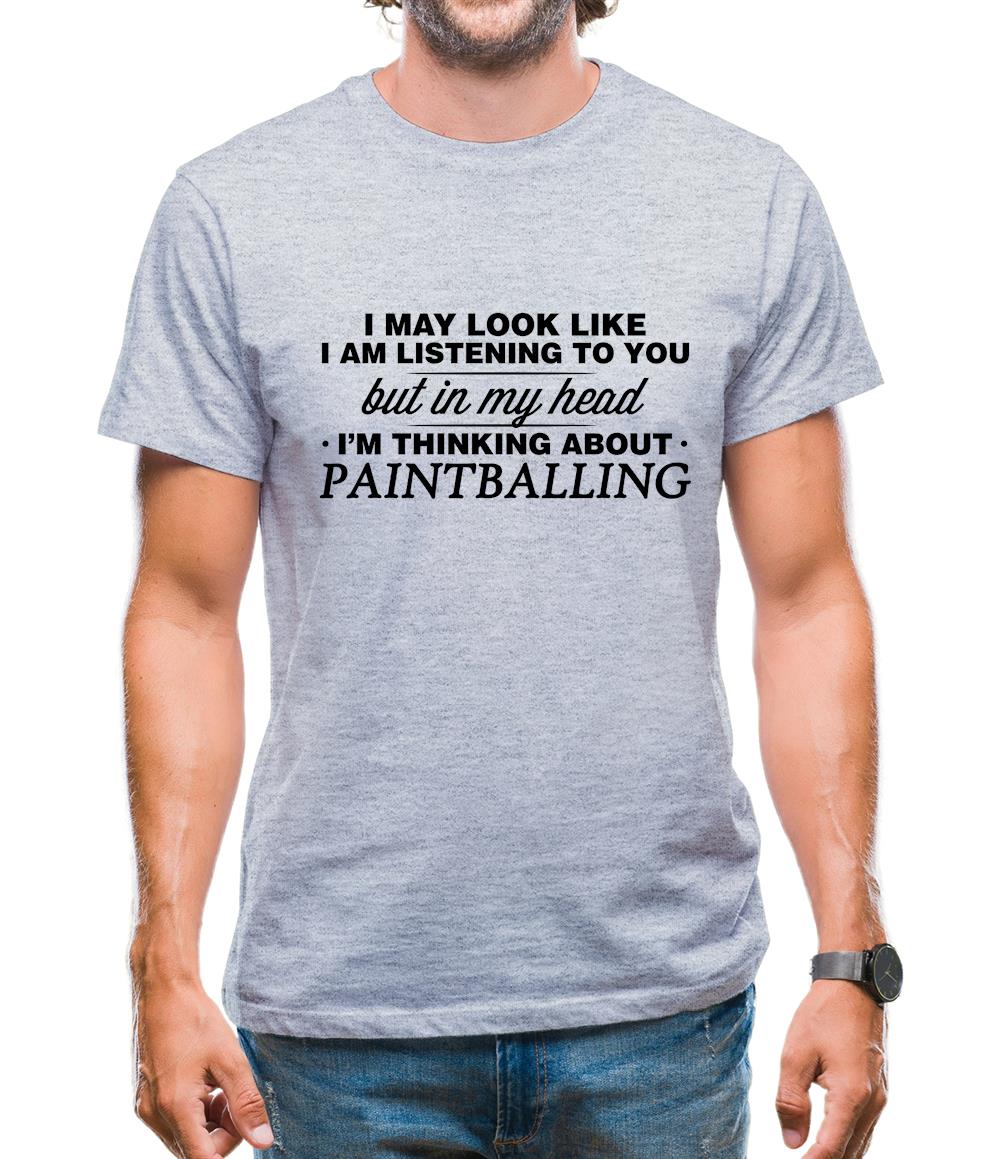 In My Head I'm Paintballing Mens T-Shirt