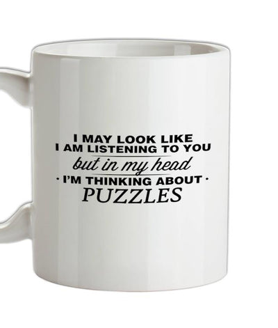 In My Head I'm Puzzles Ceramic Mug