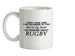 In My Head I'm Rugby Ceramic Mug