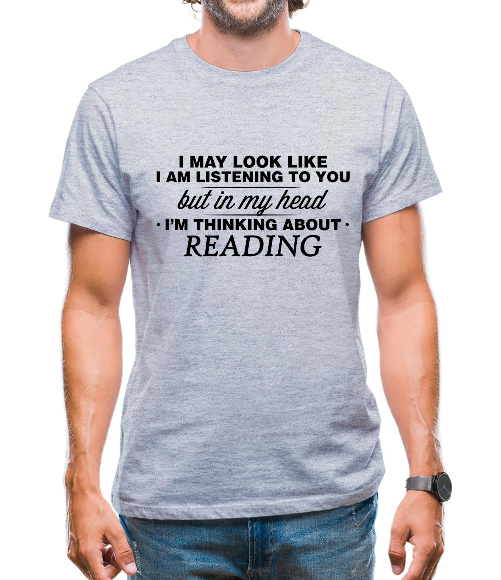 In My Head I'm Reading Mens T-Shirt