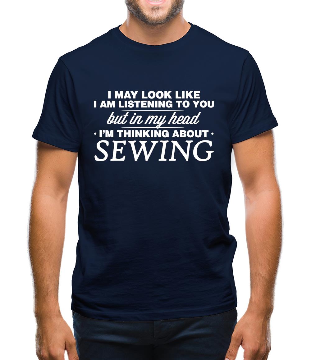 In My Head I'm Sewing Mens T-Shirt