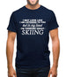In My Head I'm Skiing Mens T-Shirt