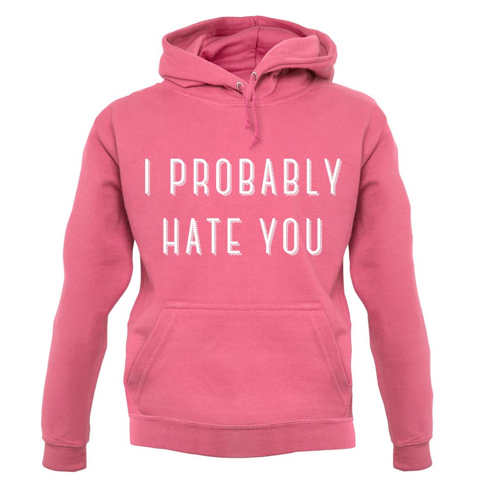 I Probably Hate You unisex hoodie