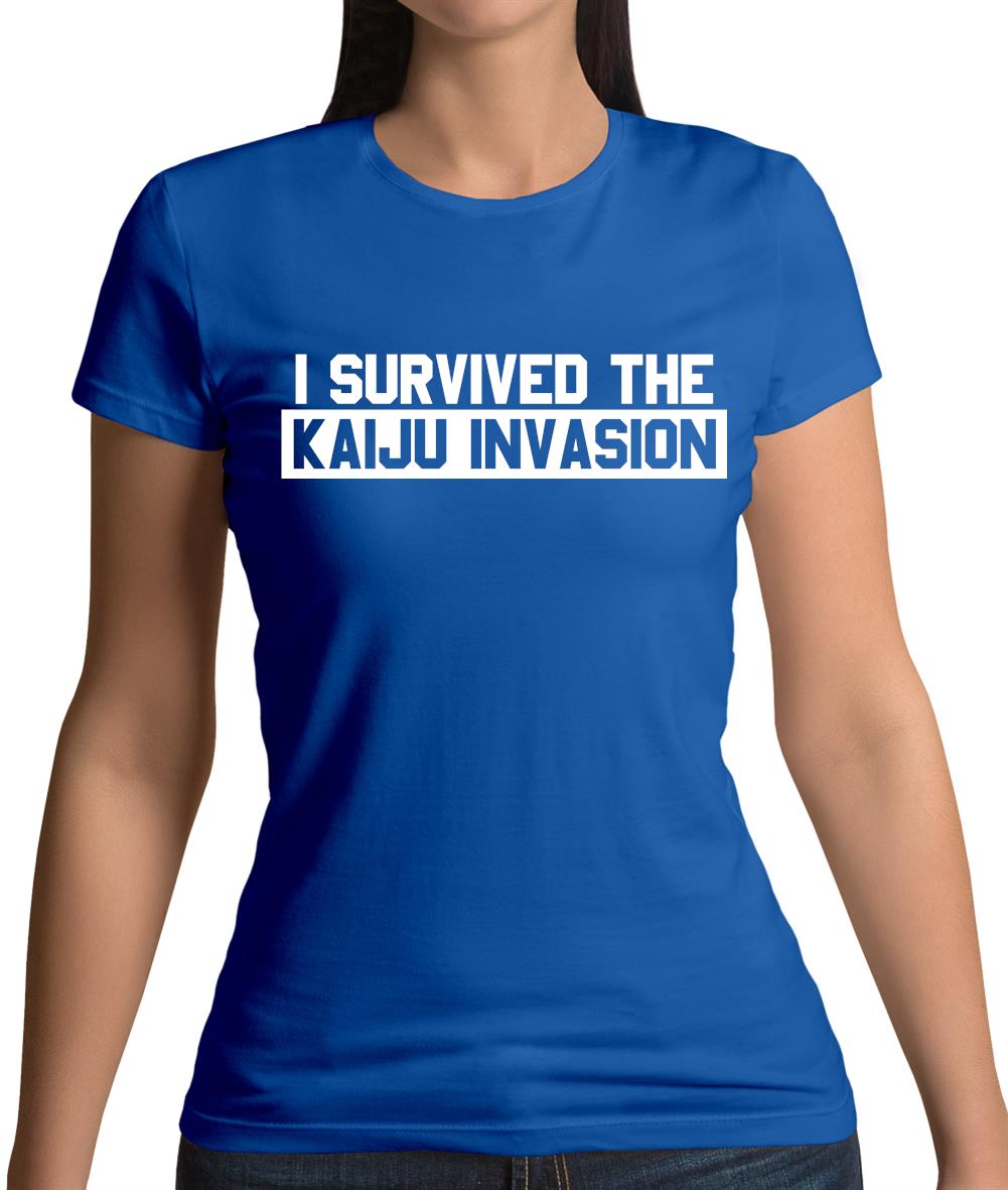 I Survived The Kaiju Invasion Womens T-Shirt