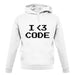 I Heart Code unisex hoodie