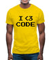 I Heart Code Mens T-Shirt