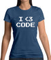 I Heart Code Womens T-Shirt