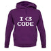 I Heart Code unisex hoodie