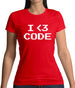 I Heart Code Womens T-Shirt