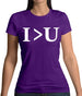 I Greater Than U Womens T-Shirt