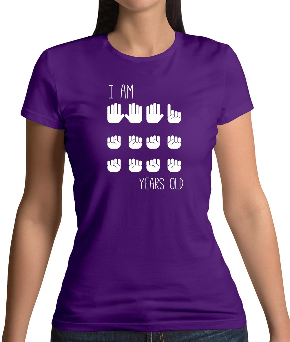 I Am 16 Years Old (Hands) Womens T-Shirt