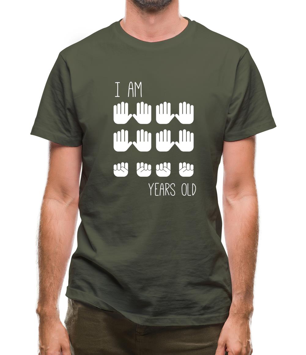 I Am 40 Years Old (Hands) Mens T-Shirt