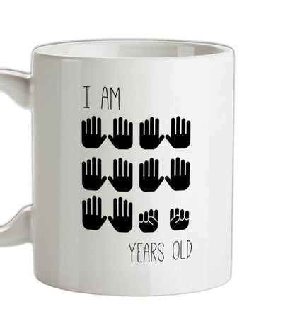 I Am 50 Years Old (Hands) Ceramic Mug