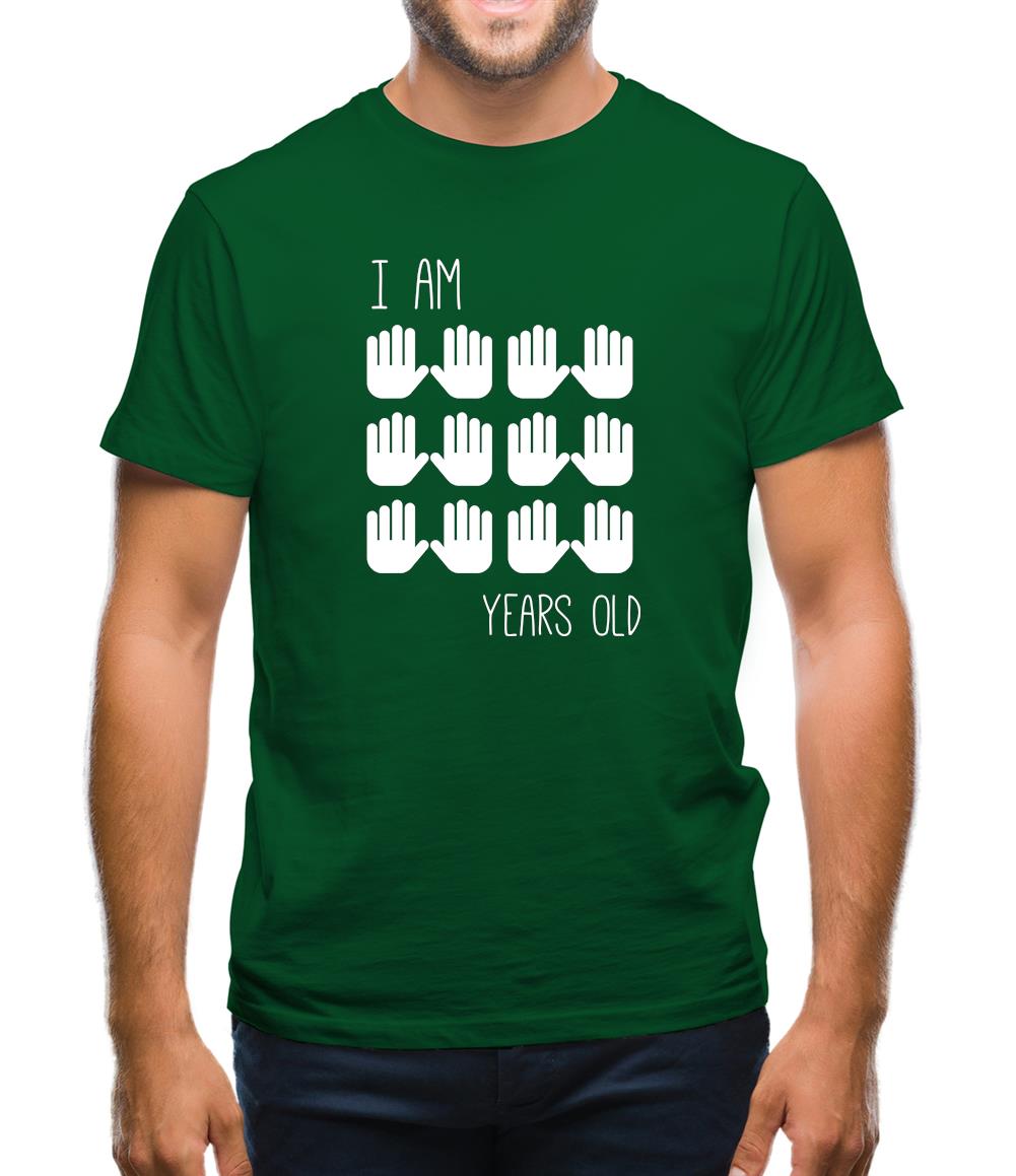 I Am 60 Years Old (Hands) Mens T-Shirt