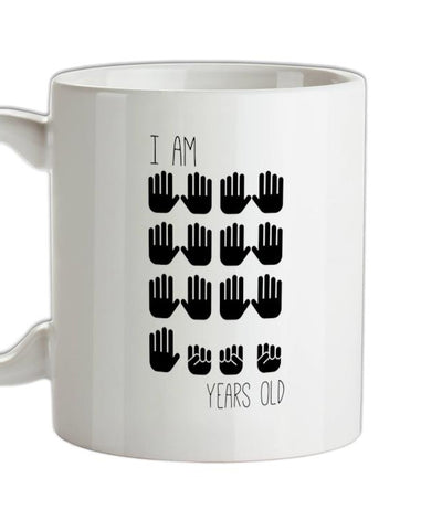 I Am 65 Years Old (Hands) Ceramic Mug