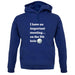 I Have An Important Meeting, on the 9th Hole unisex hoodie