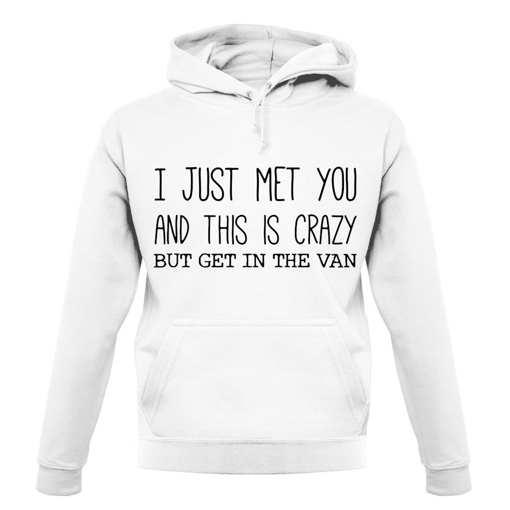 I Just Met You And This Is Crazy But Get In The Van unisex hoodie