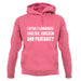 I Speak 3 Languages - English, Sarcasm and Profanity unisex hoodie