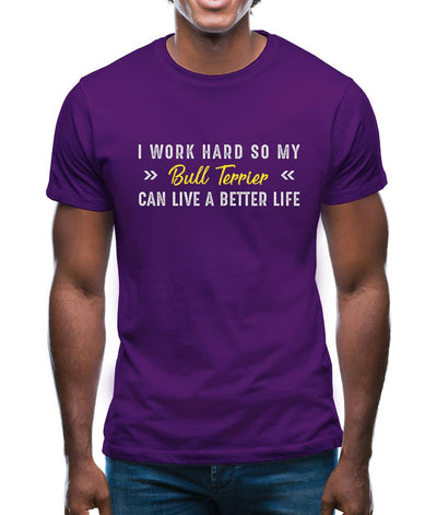 I Work Hard For My Bull Mastiff Mens T-Shirt