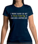 I Work Hard For My Chinese Crested Dog Womens T-Shirt