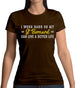 I Work Hard Stattfordshire Bull Terrier Womens T-Shirt
