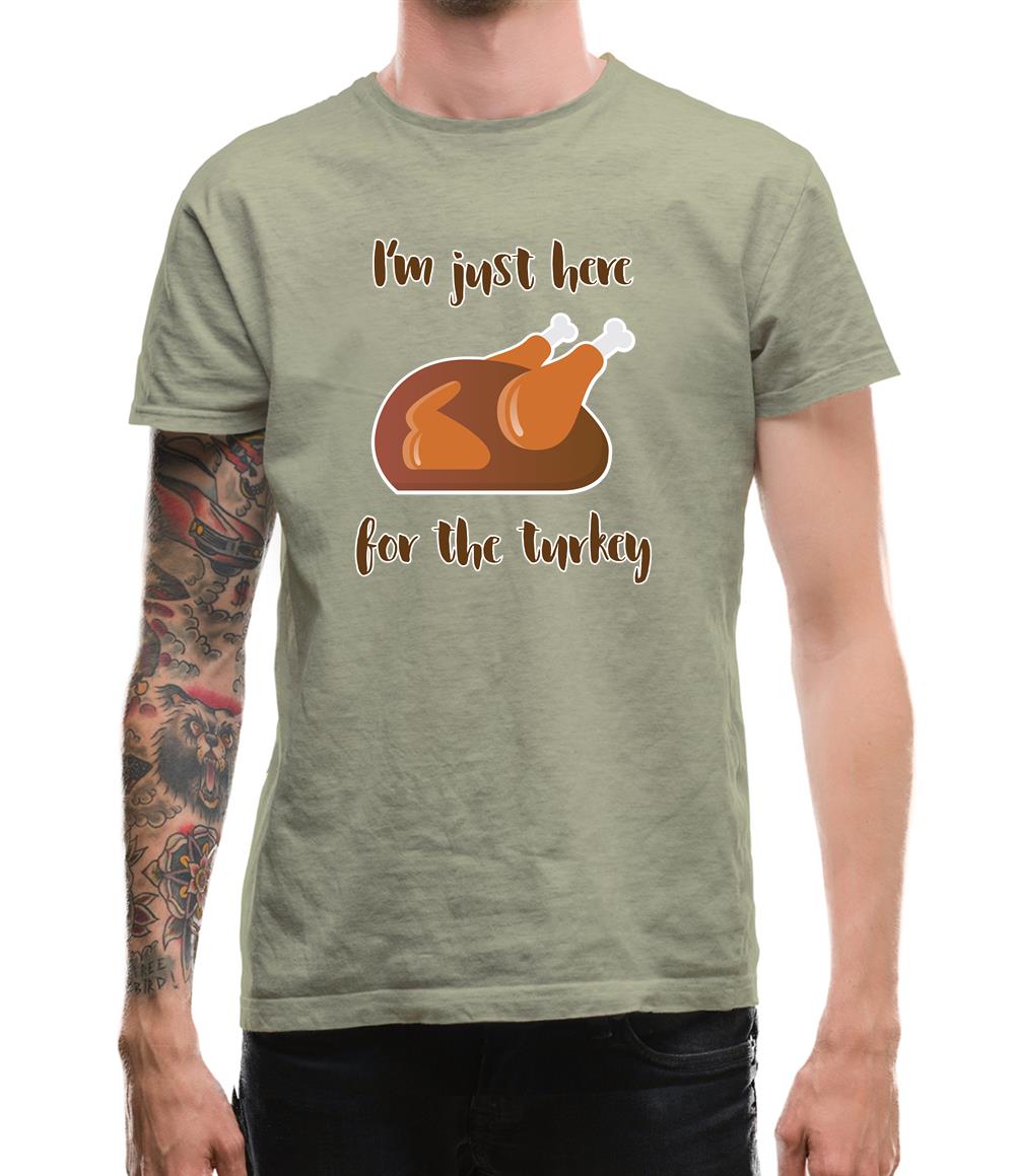 Here For The Turkey Mens T-Shirt