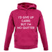 I'd Give Up Carbs unisex hoodie