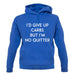 I'd Give Up Carbs unisex hoodie