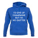 I'd Give Up Champagne unisex hoodie