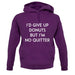 I'd Give Up Donuts unisex hoodie